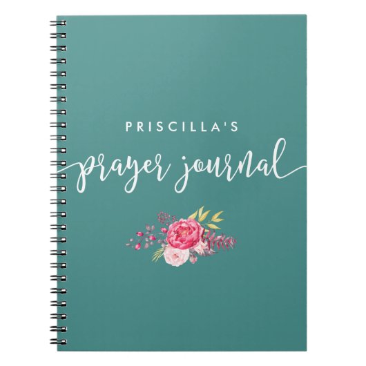 スクリプトおよびフローラ祈りの言葉ノートブック ノートブック (正面)