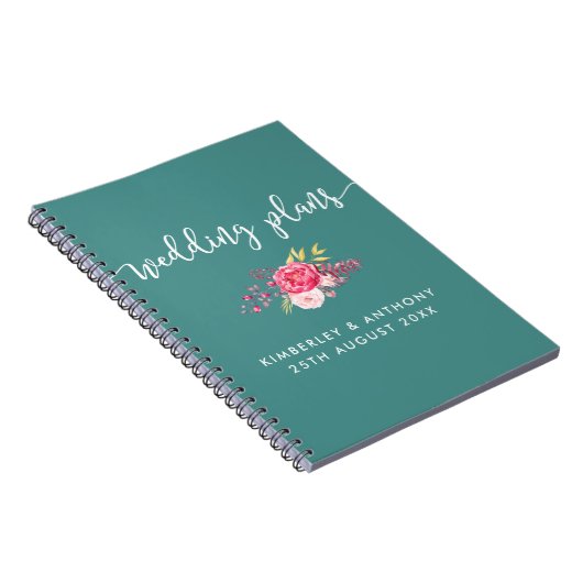 スクリプトおよびフローラ結婚のPlanningノートブック ノートブック (右側)