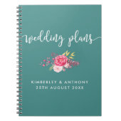 スクリプトおよびフローラ結婚のPlanningノートブック ノートブック (正面)