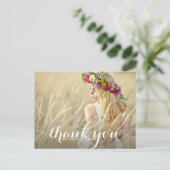 スクリプトお洒落卒業ありがとうはがき ポストカード (スタンド正面)