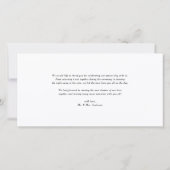 スクリプトお洒落 |さん結婚はフォトカード サンキューカード (裏面)