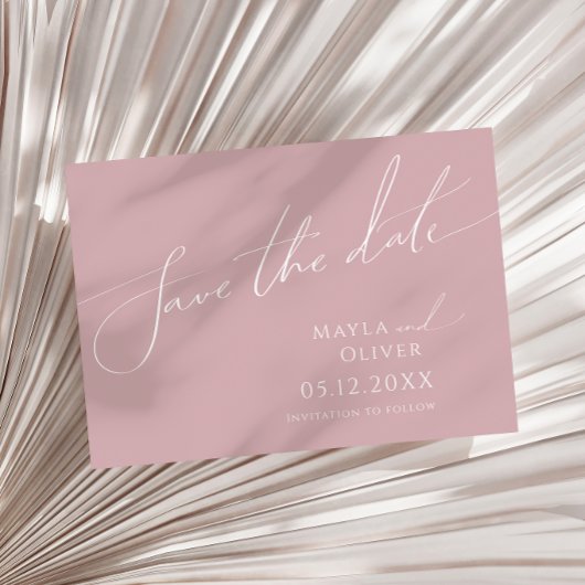 スクリプトお洒落 |ほこりっぽいバラ水平 セーブザデート