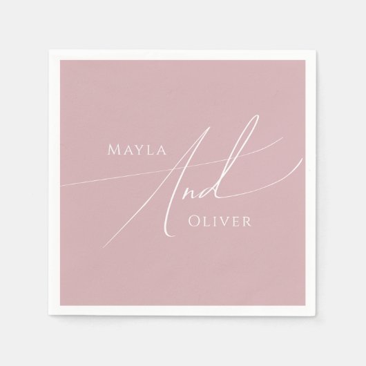 スクリプトお洒落 |ダスティバラ結婚ズ スタンダードカクテルナプキン (正面)