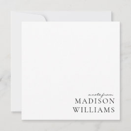 スクリプトからシックAノートタイポグラフィノートカード ノートカード