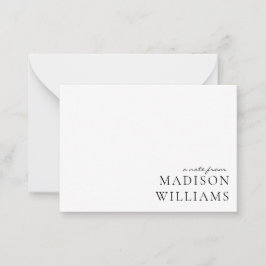 スクリプトからシックAノートタイポグラフィノートカード ノートカード