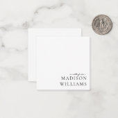 スクリプトからシックAノートタイポグラフィノートカード ノートカード (正面/裏面インサイチュ)