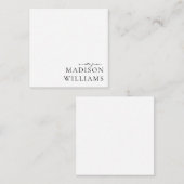 スクリプトからシックAノートタイポグラフィノートカード ノートカード (正面/裏面)