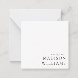 スクリプトからシックAノートタイポグラフィノートカード ノートカード