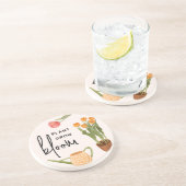 スクリプトかわいらし植物の成長開花チューリップ コースター (側面)