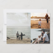 スクリプトでの「メリークリスマス」が全面写真に シーズンカード (裏面)