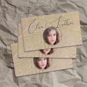 スクリプトとグランジソーシャルメディアQRコードフォトユニーク 名刺