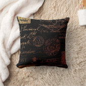 スクリプトとスタンプ クッション (ブランケット)