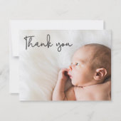 スクリプトとベビー誕生のお知らせ 案内状 (正面)