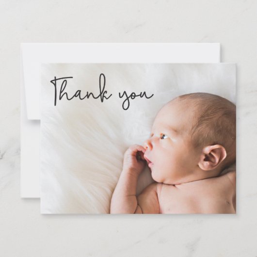 スクリプトとベビー誕生のお知らせ 案内状 (正面)