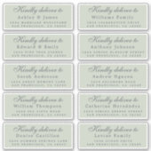 スクリプトに配信ゲストアドレスのグリーンラベル シール (正面)