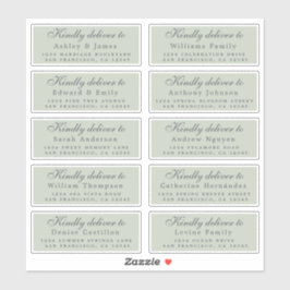 スクリプトに配信ゲストアドレスのグリーンラベル シール