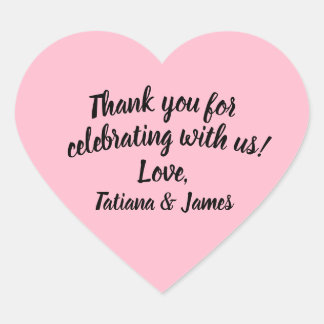 スクリプトのカスタマイズ可能な感謝ハート ハートシール