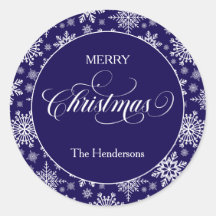 スクリプトのカスタムクリスマスの青いシール