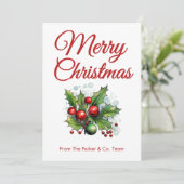 スクリプトのクリスマスカードを消去 | 会社名の追加 シーズンカード (スタンド正面)