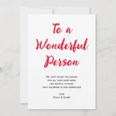 スクリプトのグレーの感謝の気持ち サンキューカード (裏面)