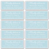 スクリプトのゲス結婚トアドレス（青） シール (正面)