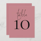 スクリプトのバラ結婚のテーブル番号 (正面/裏面)