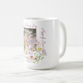 スクリプトのパーソナライズされたカップルの写真の後に幸せに コーヒーマグカップ (正面右)