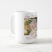 スクリプトのパーソナライズされたカップルの写真の後に幸せに コーヒーマグカップ (正面左)