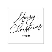 スクリプトの休日からメリーカジュアルクリスマス ラバースタンプ (インプリント)