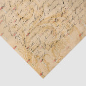 スクリプトの切り離し紙アンティークスタイル 薄葉紙 (詳細)