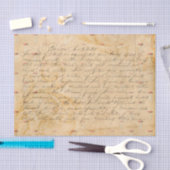 スクリプトの切り離し紙アンティークスタイル 薄葉紙 (クラフト)