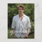 スクリプトの卒業発表 ポストカード (正面)