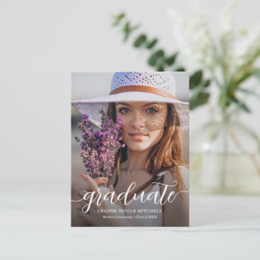 スクリプトの卒業発表 ポストカード (スタンド正面)