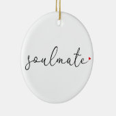 スクリプトの愛のハートソース定義 セラミックオーナメント (右)