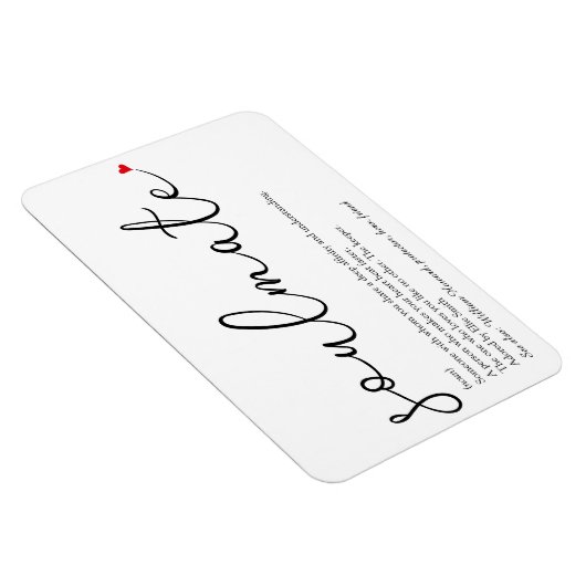 スクリプトの愛のハートソース定義 マグネット (右側)