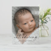 スクリプトの紹介ベビー写真 サンキューカード (スタンド正面)