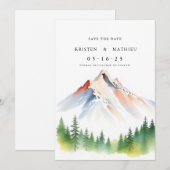 スクリプトの編集可能な山 セーブザデート (正面/裏面)