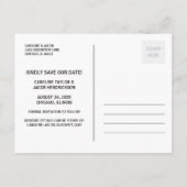 スクリプトはっきりした | 写真の保存日付 案内ポストカード (裏面)