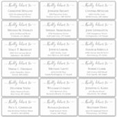 スクリプトへの配信ラージ結婚のゲストアドレス シール (正面)