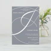 スクリプトほこりっぽい青い写真の書結婚跡の 招待状 (スタンド正面)