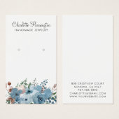 スクリプトイヤリングダスティブルーフローラ (正面&裏面)