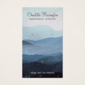 スクリプトイヤリングブルーマウンテンジュエリーディスプレイカード (正面)