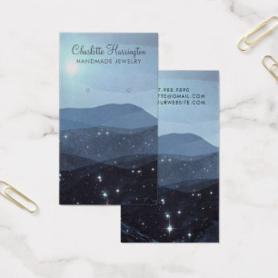 スクリプトイヤリングブルーマウンテンズジュエリーディスプレイカード