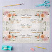 スクリプトエフエメラウォーターカラーフローラブライダルシャワー 薄葉紙 (クラフト)