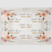 スクリプトエフエメラウォーターカラーフローラブライダルシャワー 薄葉紙 (正面)