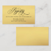 スクリプトエレガントがブライダルレジストリを継承 エンクロージャーカード (正面/裏面)