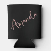 スクリプトエレガントとスカルパーソナライズされた 缶クーラー (裏面)