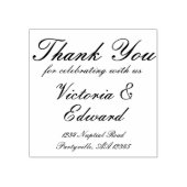 スクリプトエレガントのアド結婚レスに感謝 ラバースタンプ (インプリント)