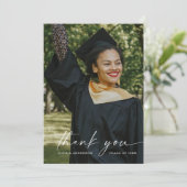 スクリプトエレガントの卒業サンキューカード 招待状 (スタンド正面)