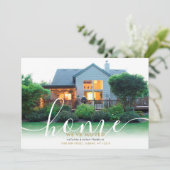 スクリプトエレガントの新しいホーム写真の発表 招待状 (スタンド正面)